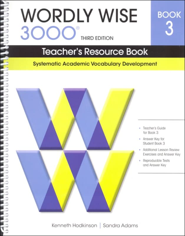 Wordly Wise 3000 3rd Edition Teacher's Resource