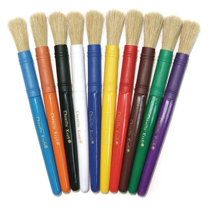 Chenille Kraft Beginner Paint Brushes, Plastic