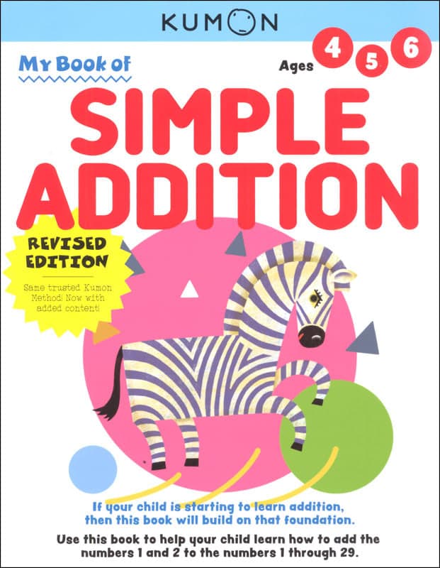 Kumon My Book of Simple Addition