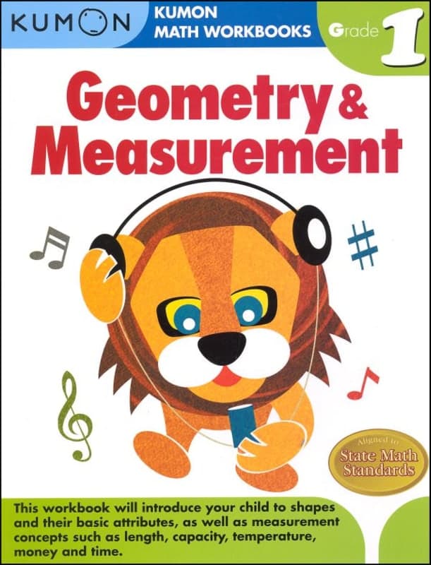 Kumon Geometry & Measurement Workbook - Grade 1