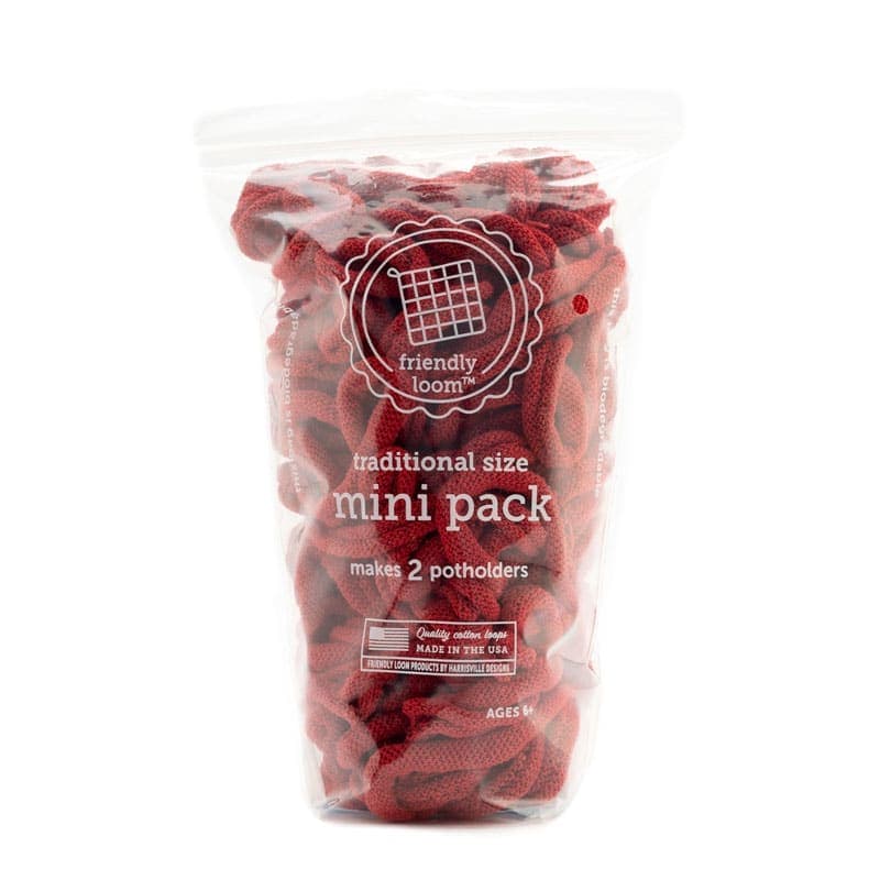 Mini Pack by Friendly Loom - Red (Traditional