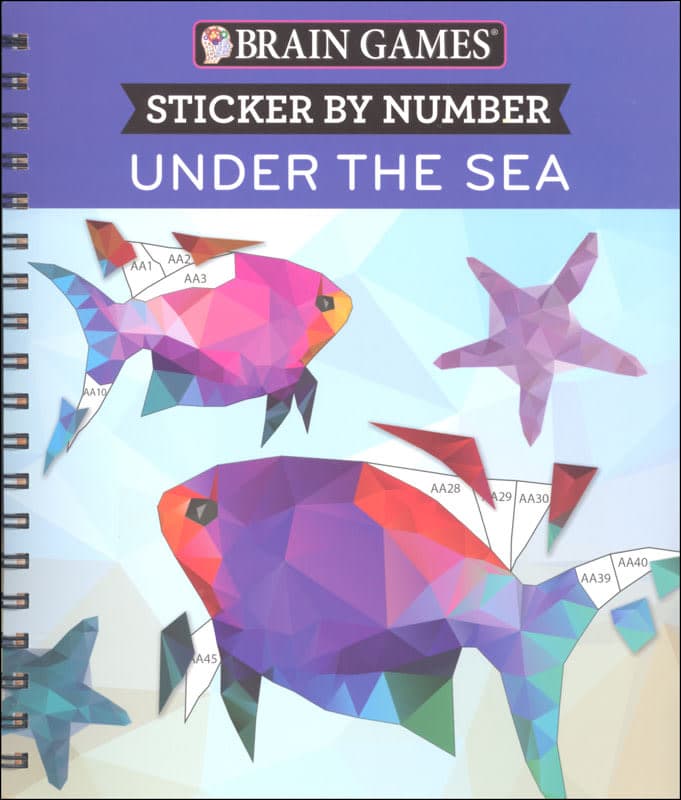 Sticker by Number - Under the Sea (Brain Games)