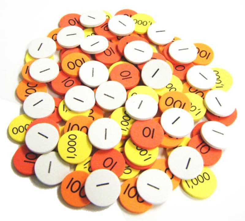 Place Value Disks Class Set (1500 disks)
