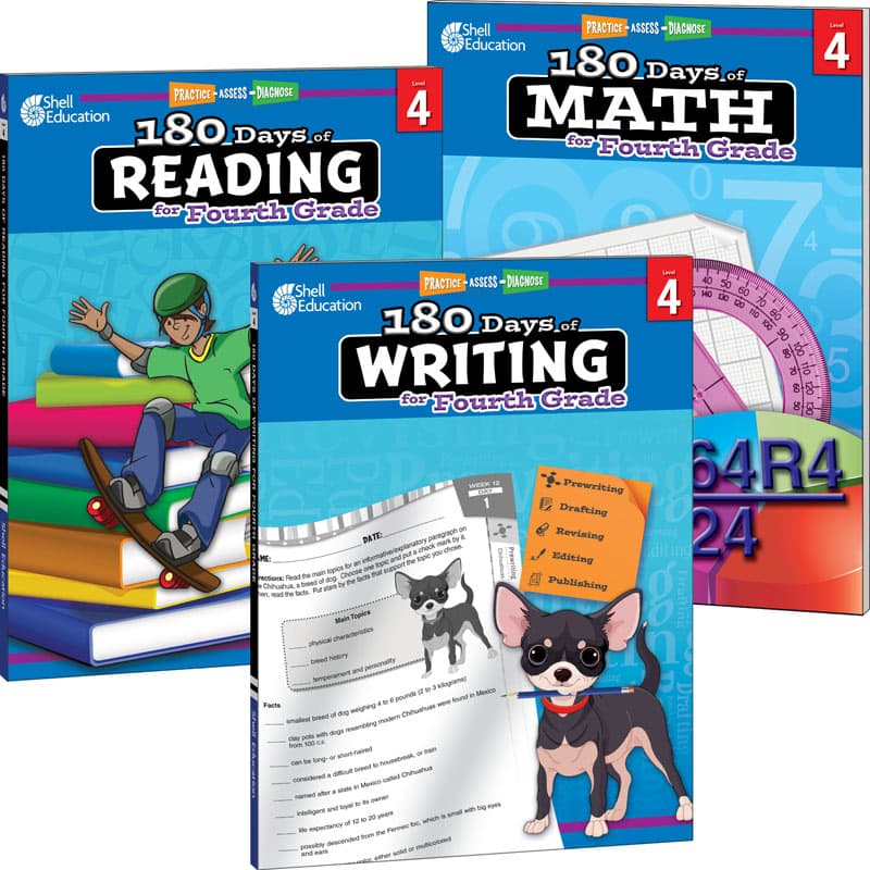 180 Days of Reading, Writing, and Math Grade 4