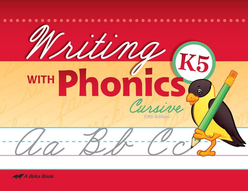 Abeka Writing with Phonics K5 Cursive (Bound)