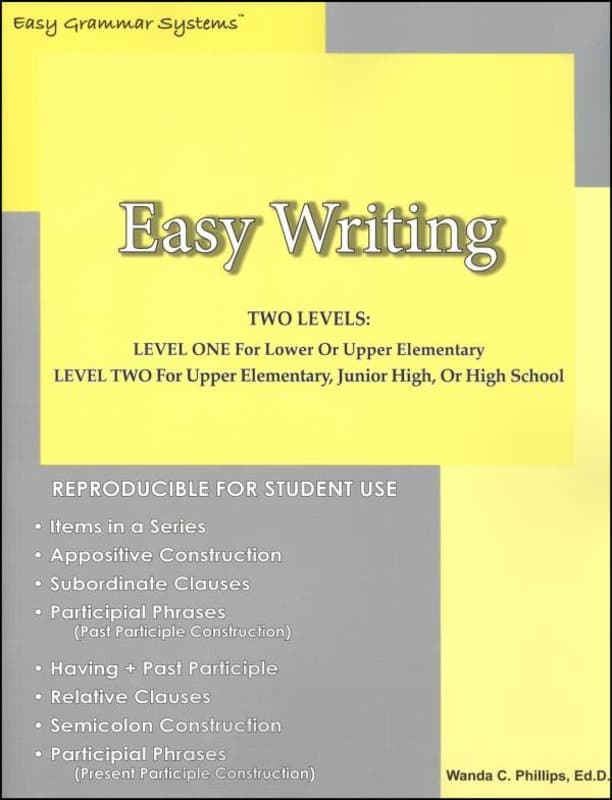 Easy Writing: Teaching Students How to Write