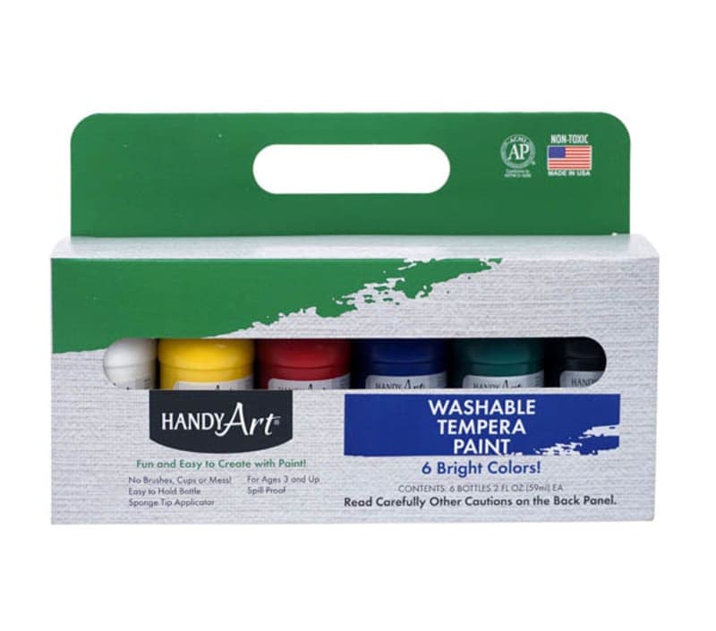Washable Tempera Primary Colors Paint Markers Set