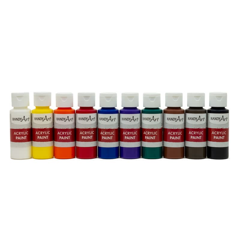Set of 10 Acrylic Paints