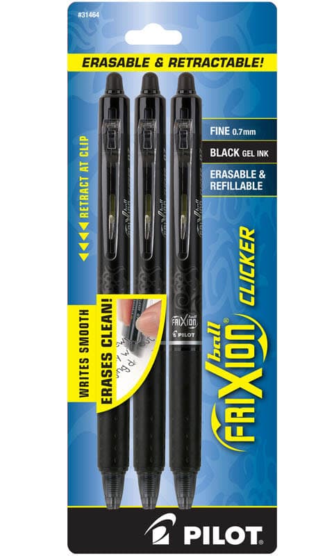 Frixion Clicker Erasable Pen Fine Point - Black