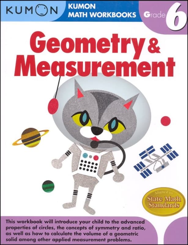 Kumon Geometry & Measurement Workbook - Grade 6