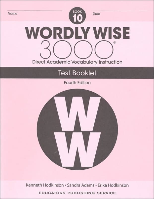 Wordly Wise 3000 Book 10 Test Book, 4th Edition