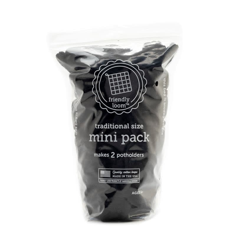 Mini Pack by Friendly Loom - Black (Traditional