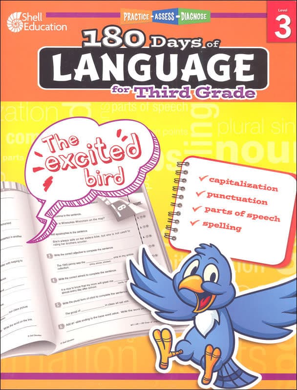 180 Days of Language for Third Grade (Practice,