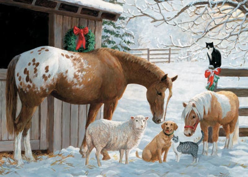 Cobble Hill Barnyard Greetings Tray Puzzle (35