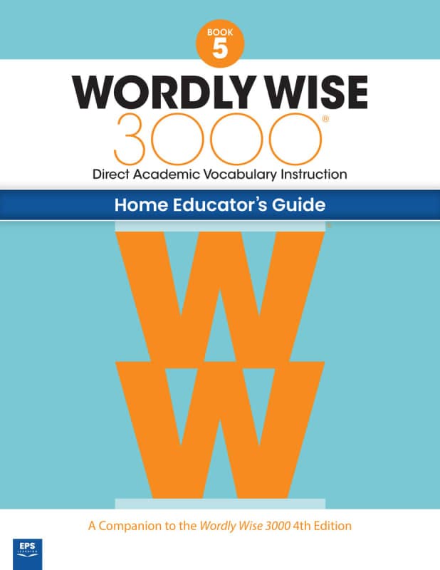 Wordly Wise 3000 Home Educator Guide Book 5 (4th