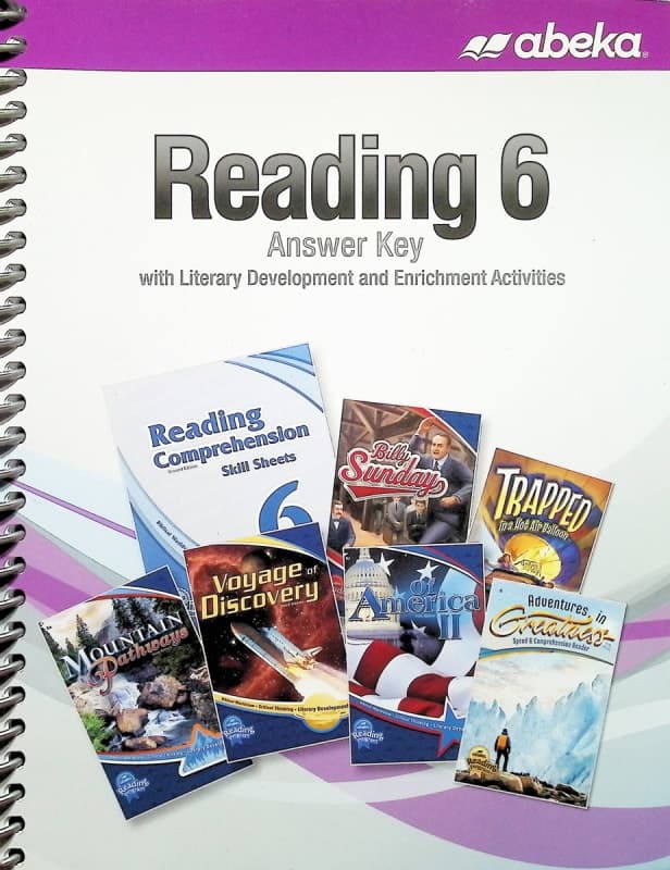 Abeka Reading 6 Answer Key with Literary