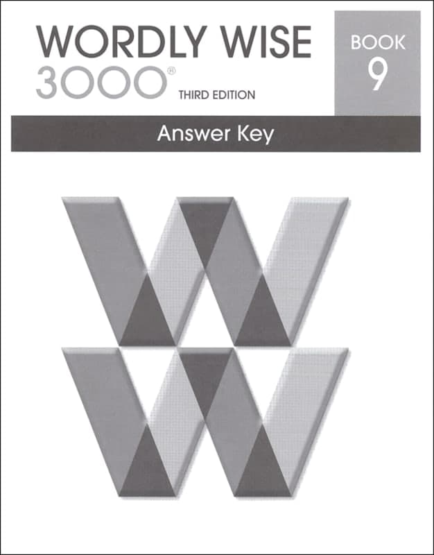 Wordly Wise 3000 3rd Edition Key Book 9