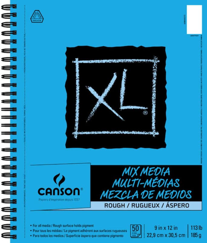 Canson XL Mix Media Rough Art Pad (9" x 12") 50