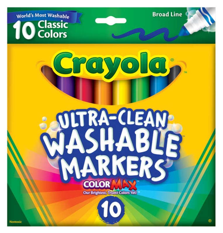 Crayola Ultra-Clean Washable Broad Line Markers -
