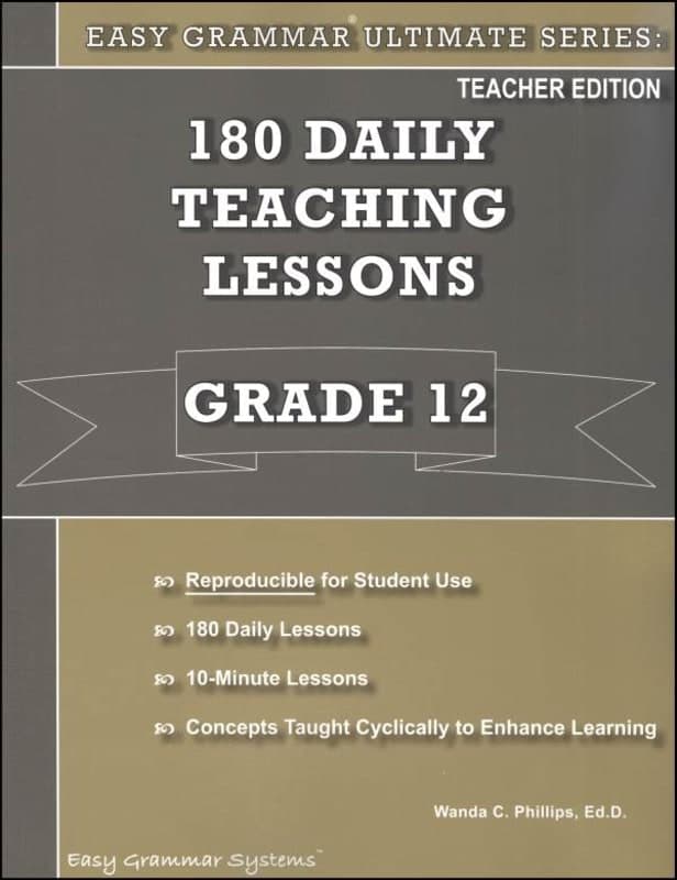 Easy Grammar Ultimate Series Grade 12 Teacher