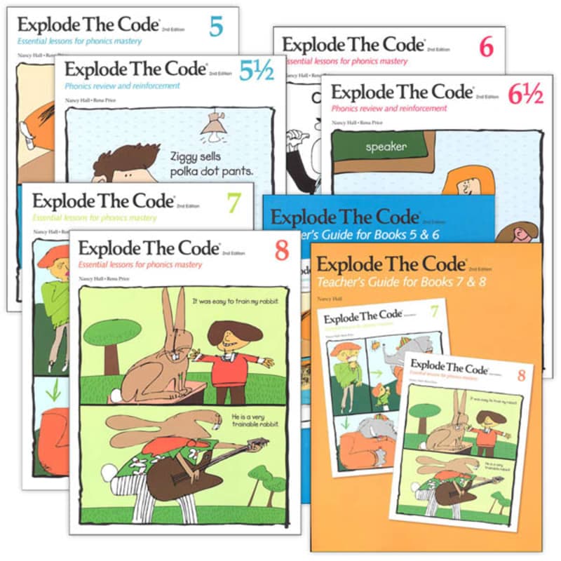 Explode the Code 5-8 (including 1/2s) with