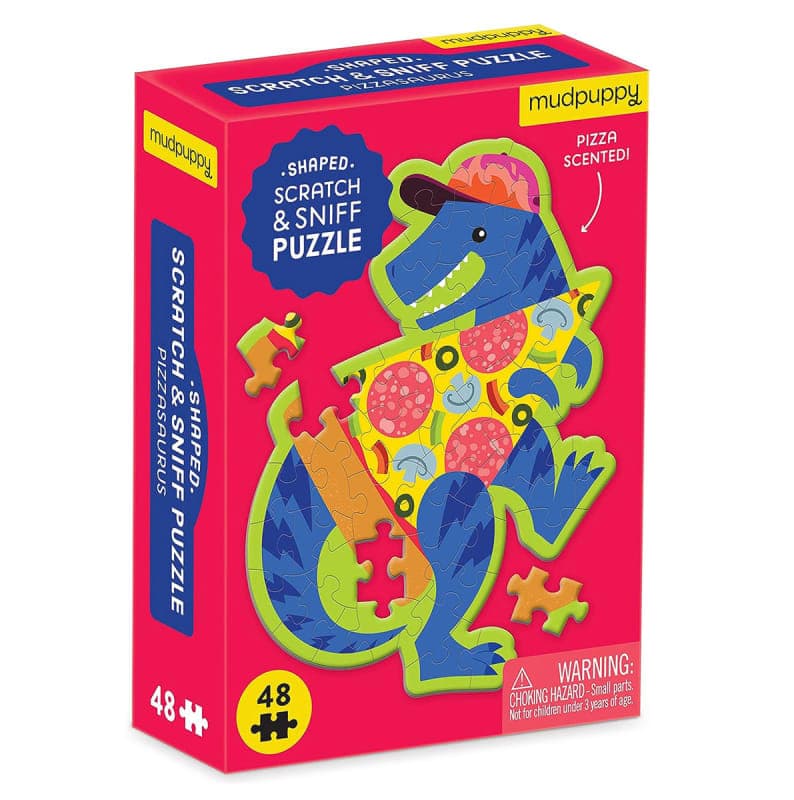 Pizzasaurus 48 Piece Scratch and Sniff Shaped