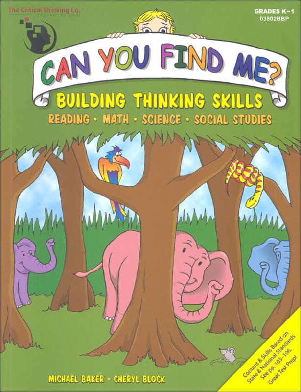 Can You Find Me? Building Thinking Skills Grades