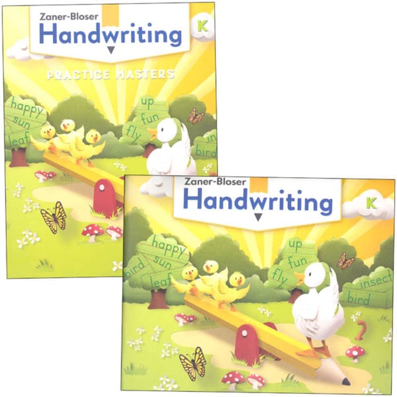 Zaner-Bloser Handwriting Grade K Homeschool