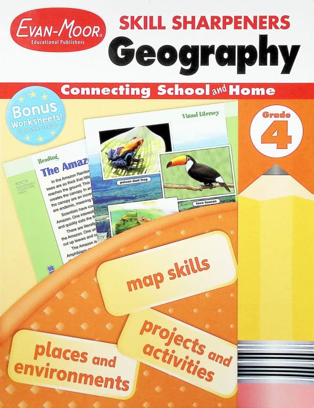 Skill Sharpeners: Geography - Grade 4