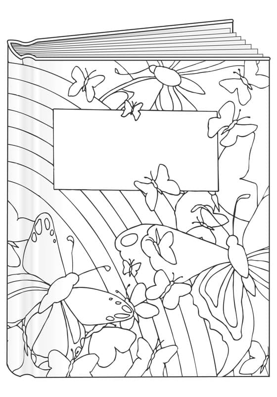 Butterflies and Rainbow Bare Book