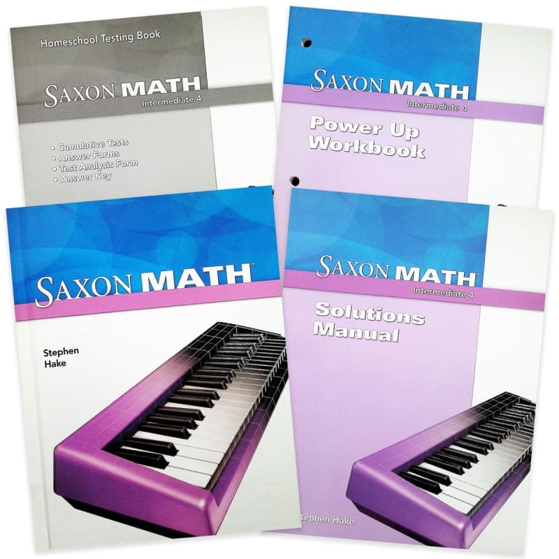 Saxon Math Intermediate 4 Comp Homeschool Kit