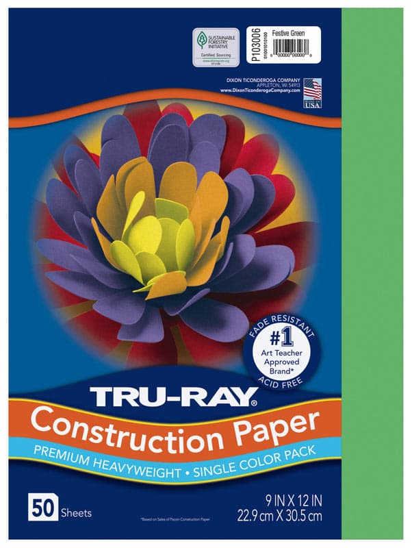 Construction Paper Fade-Resistant 9" x 12"