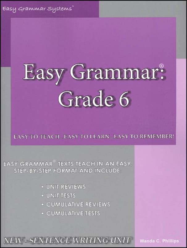 Easy Grammar Grade 6 Teacher Edition