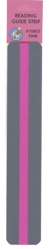 Pink Reading Guide Strip