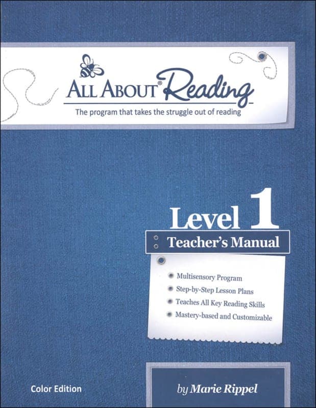 All About Reading Level 1 Teacher Manual Color