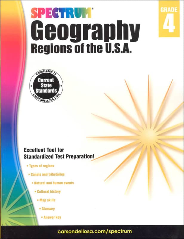 Spectrum Geography 2014 Grade 4 - Regions of the