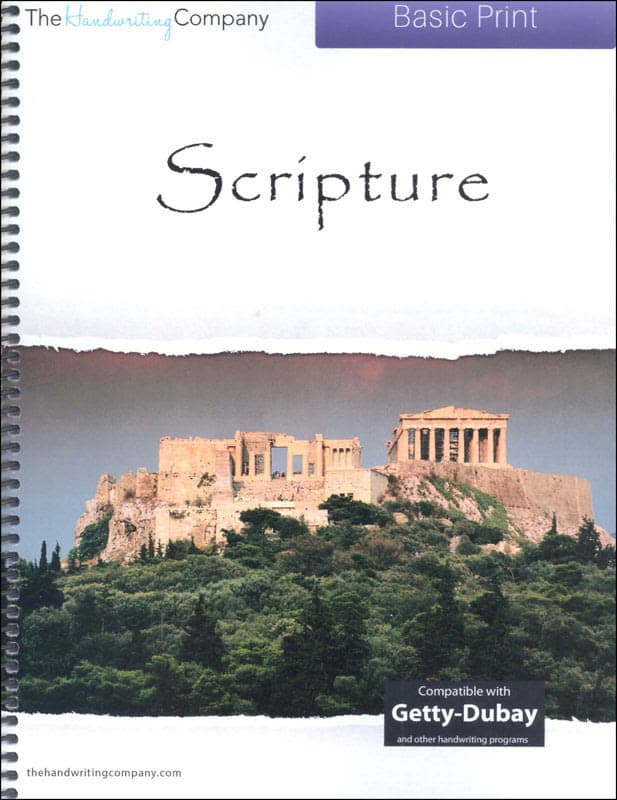 Scripture Character Writing Worksheets Italic