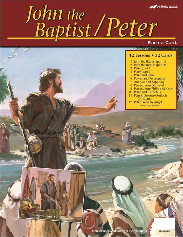 Abeka John the Baptist/Peter Flash-a-Card