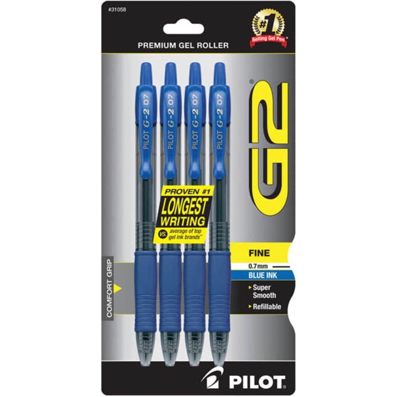 G2 Premium Gel Roller Fine Point Pen - Blue (4