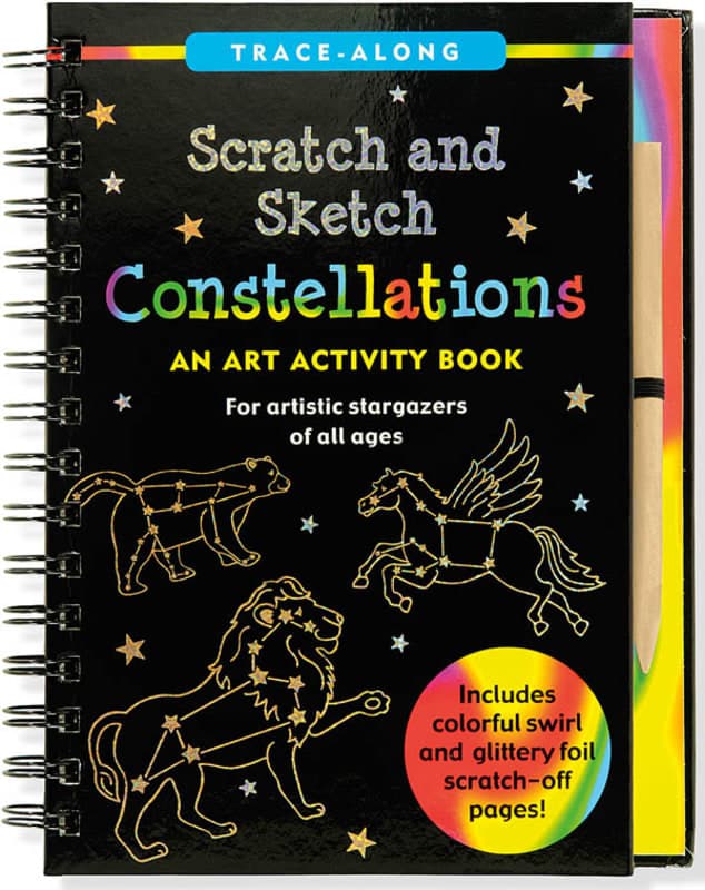 Constellations Scratch and Sketch Trace-Along