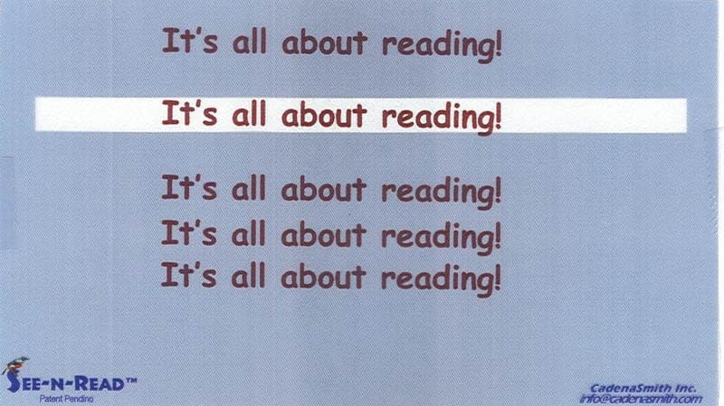 See-N-Read Reading Tool - Document Size (8 1/2" x