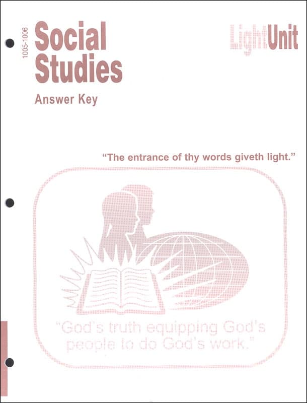 Christian Light Social Studies 1005-1006