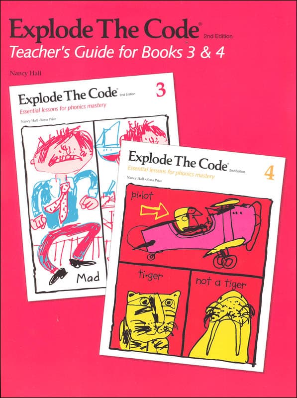 Explode the Code Teacher's Guide/Key Books 3, 4