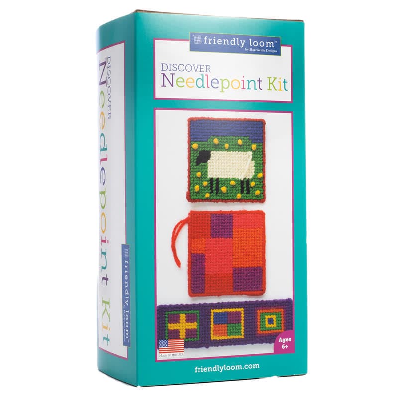 Needlepoint Coaster & Bookmark Kit by Friendly