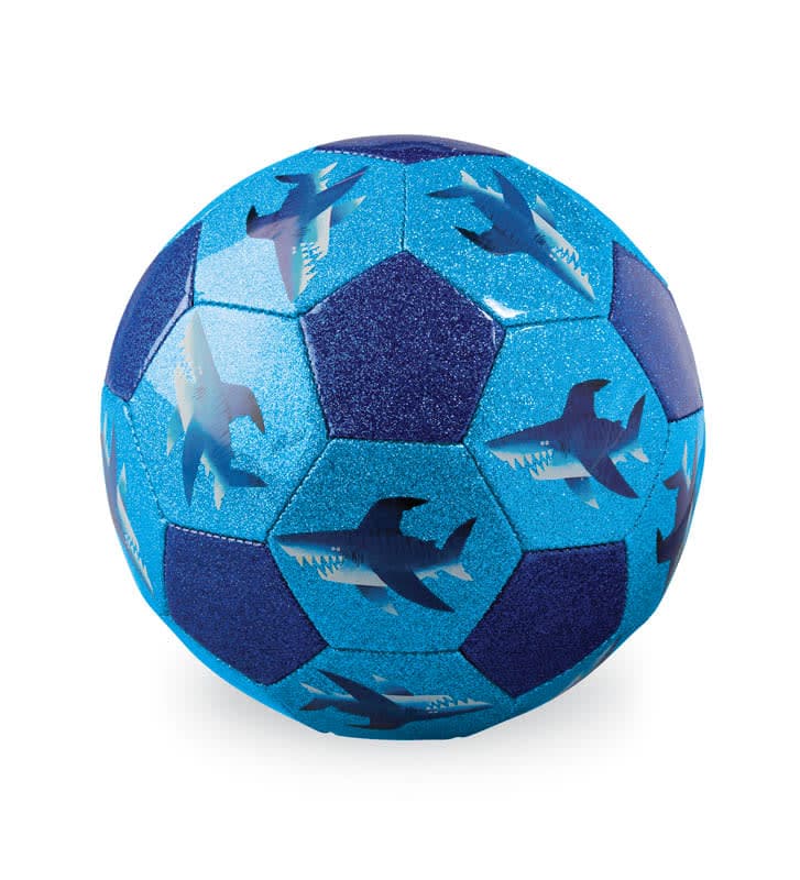 Crocodile Creek Glitter Soccer Ball - Shark City