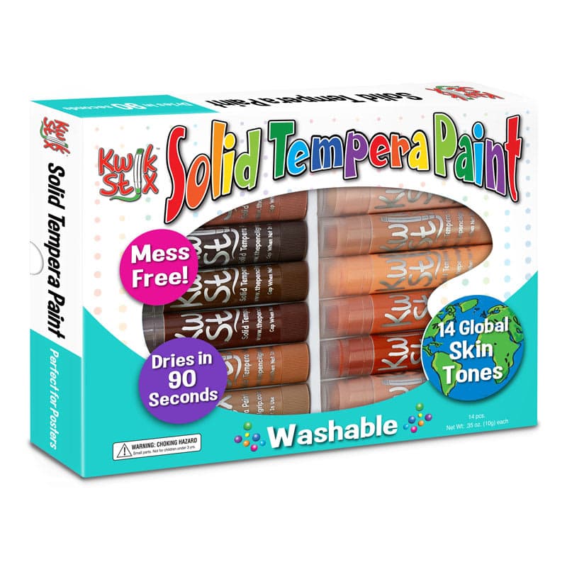 Solid Tempera Paint: Global Skin Tones (14 Piece)