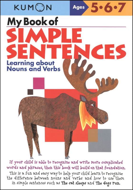 Kumon My Book of Simple Sentences (Grades K-2)