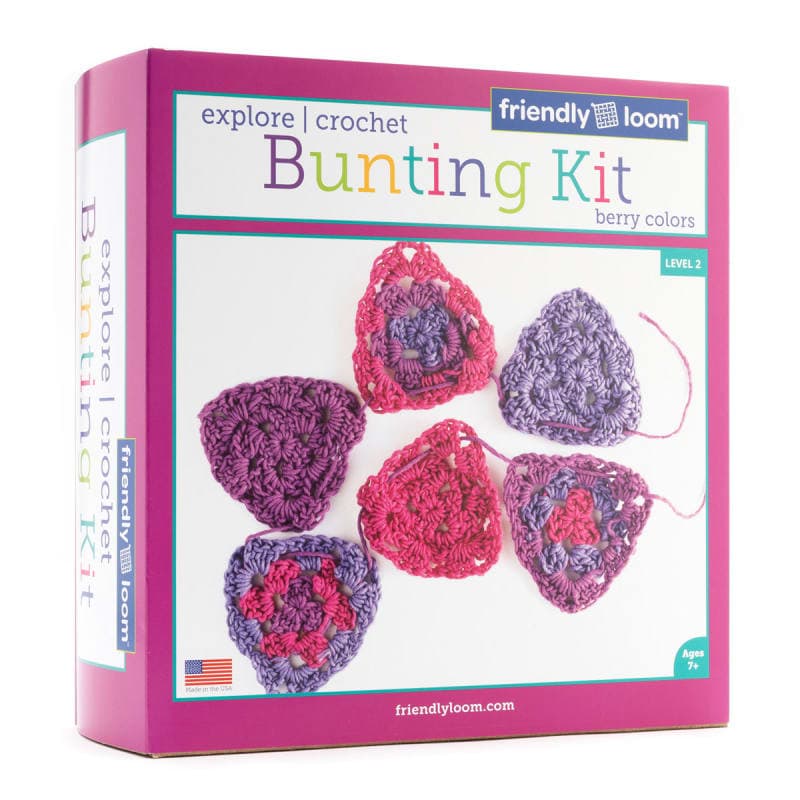 Granny Squares Kit - Berry