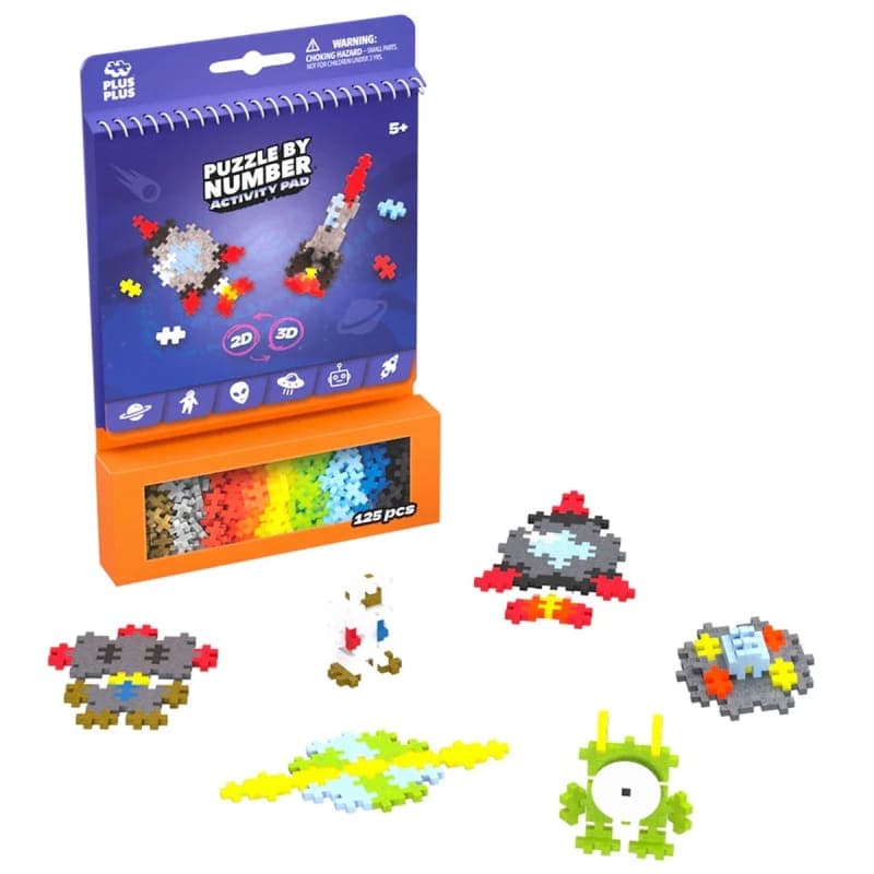 Plus-Plus Puzzle By Number Activity Pad - Space