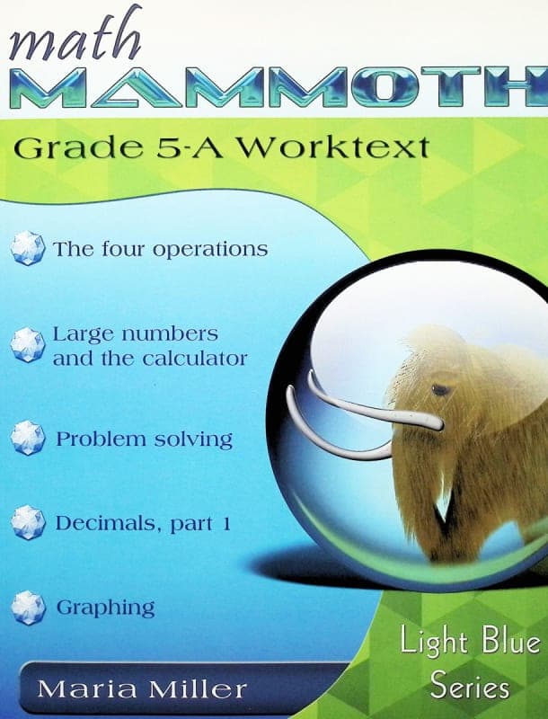 Math Mammoth Grade 5-A Worktext (2023 Edition,